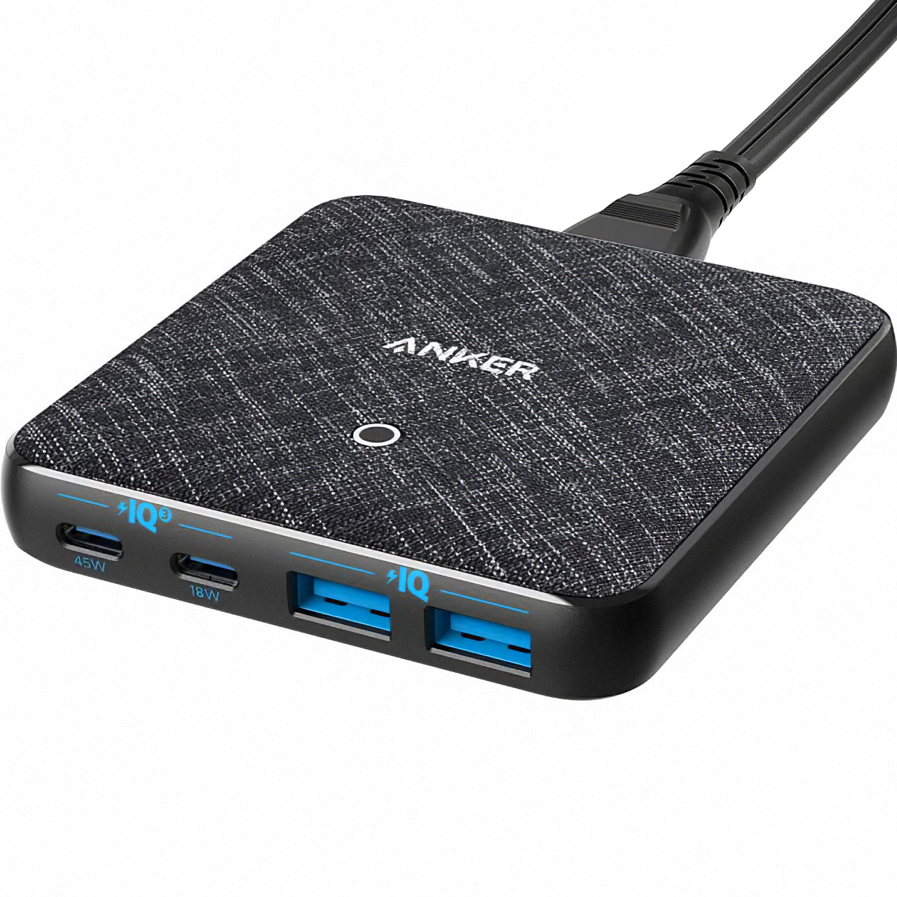Incarcator Statie Anker PowerPort Atom III, 65W, 3A, 2 x USB-A - 2 x USB-C, Negru A2046G12