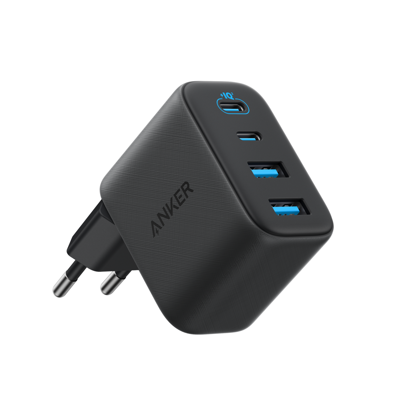 Incarcator Retea Anker Zolo, 50W, 3A, 2 x USB-A - 2 x USB-C, Negru A121EG11