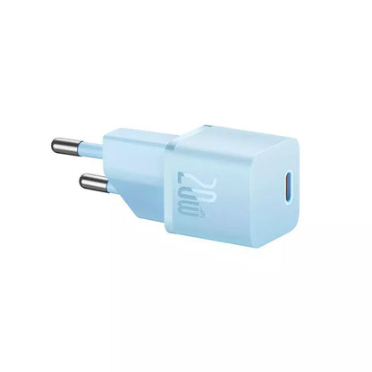 Incarcator Retea Baseus GaN Mini 1C, 20W, 3A, 1 x USB-C, Albastru CCGN050103