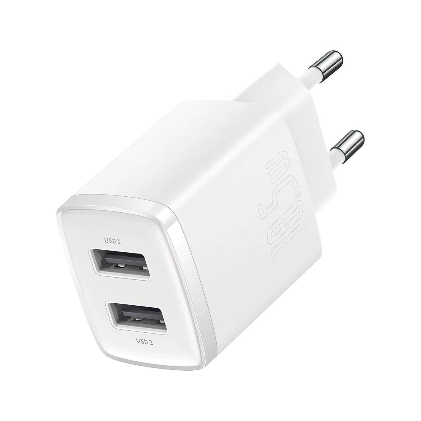 Incarcator Retea Baseus Compact, 10.5W, 2.1A, 2 x USB-A, Alb CCXJ010202