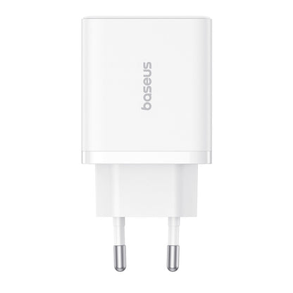 Incarcator Retea Baseus Cube, 30W, 3A, 2 x USB-A - 1 x USB-C, Alb P10111402213-00