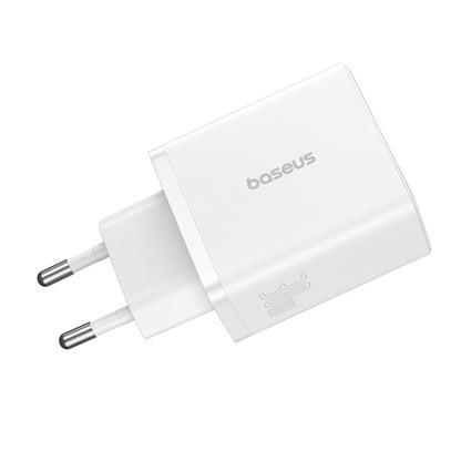 Incarcator Retea Baseus Cube, 30W, 3A, 2 x USB-A - 1 x USB-C, Alb P10111402213-00