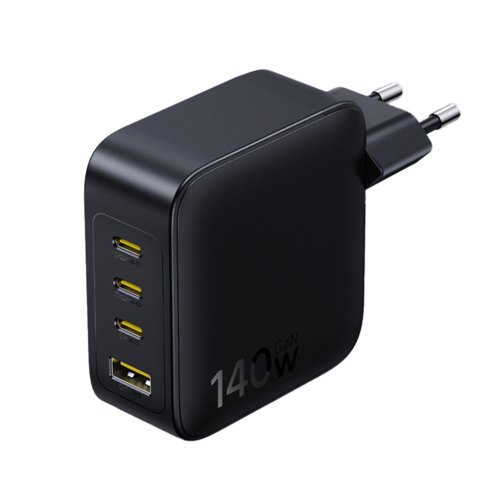 Incarcator Retea Baseus  EnerFill FH11, 140W, 5A, 1 x USB-A - 3 x USB-C, Negru E0121J00