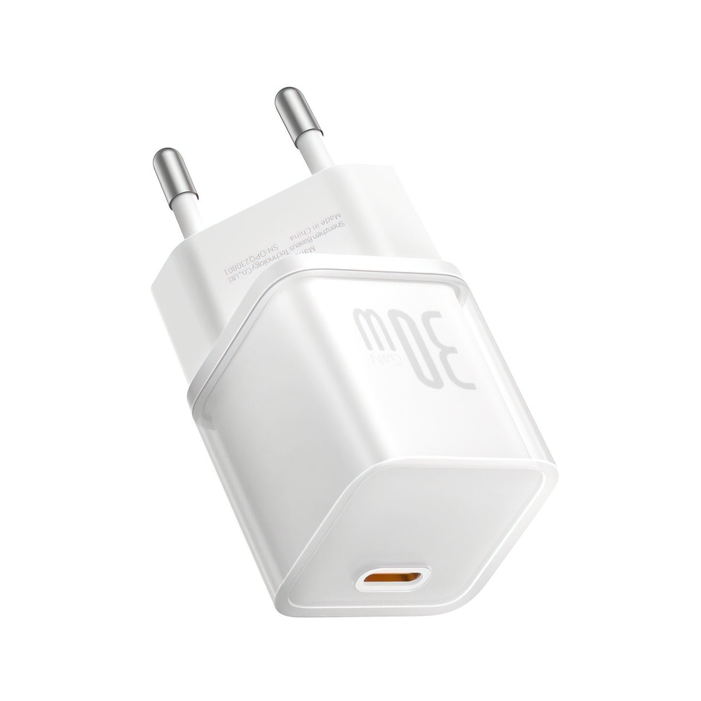 Incarcator Retea Baseus GaN5S, 30W, 3A, 1 x USB-C, Alb P10162504213-00