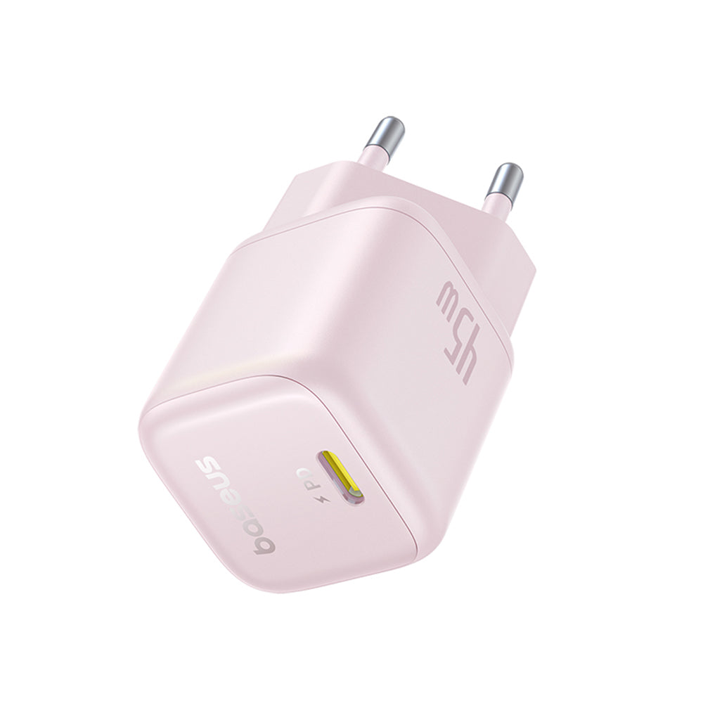 Incarcator Retea Baseus PicoGo, 45W, 3A, 1 x USB-C, Roz P10176800413-00