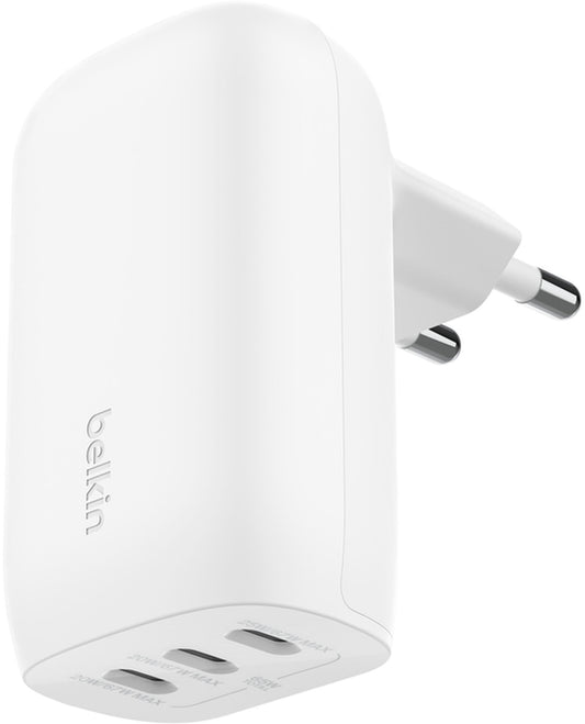 Incarcator Retea Belkin BoostCharge, 67W, 3A, 3 x USB-C, Alb WCC002vfWH