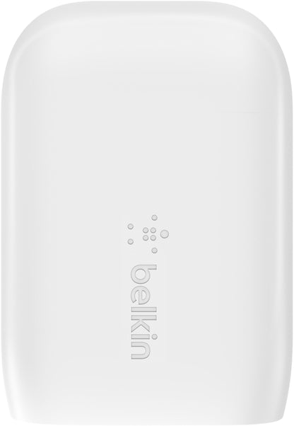 Incarcator Retea Belkin BoostCharge Dual, 37W, 3A, 1 x USB-A -  x USB-C, Alb WCB007vfWH