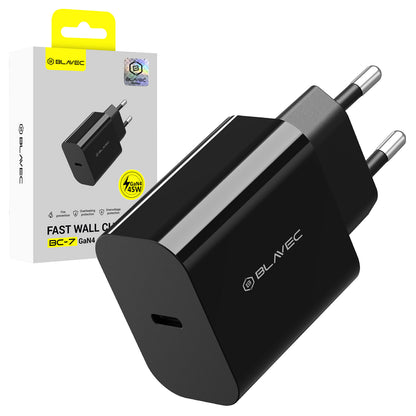 Incarcator Retea Blavec BC-7, 45W, 3A, 1 x USB-C, Negru