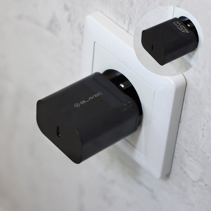 Incarcator Retea Blavec BC-7, 45W, 3A, 1 x USB-C, Negru