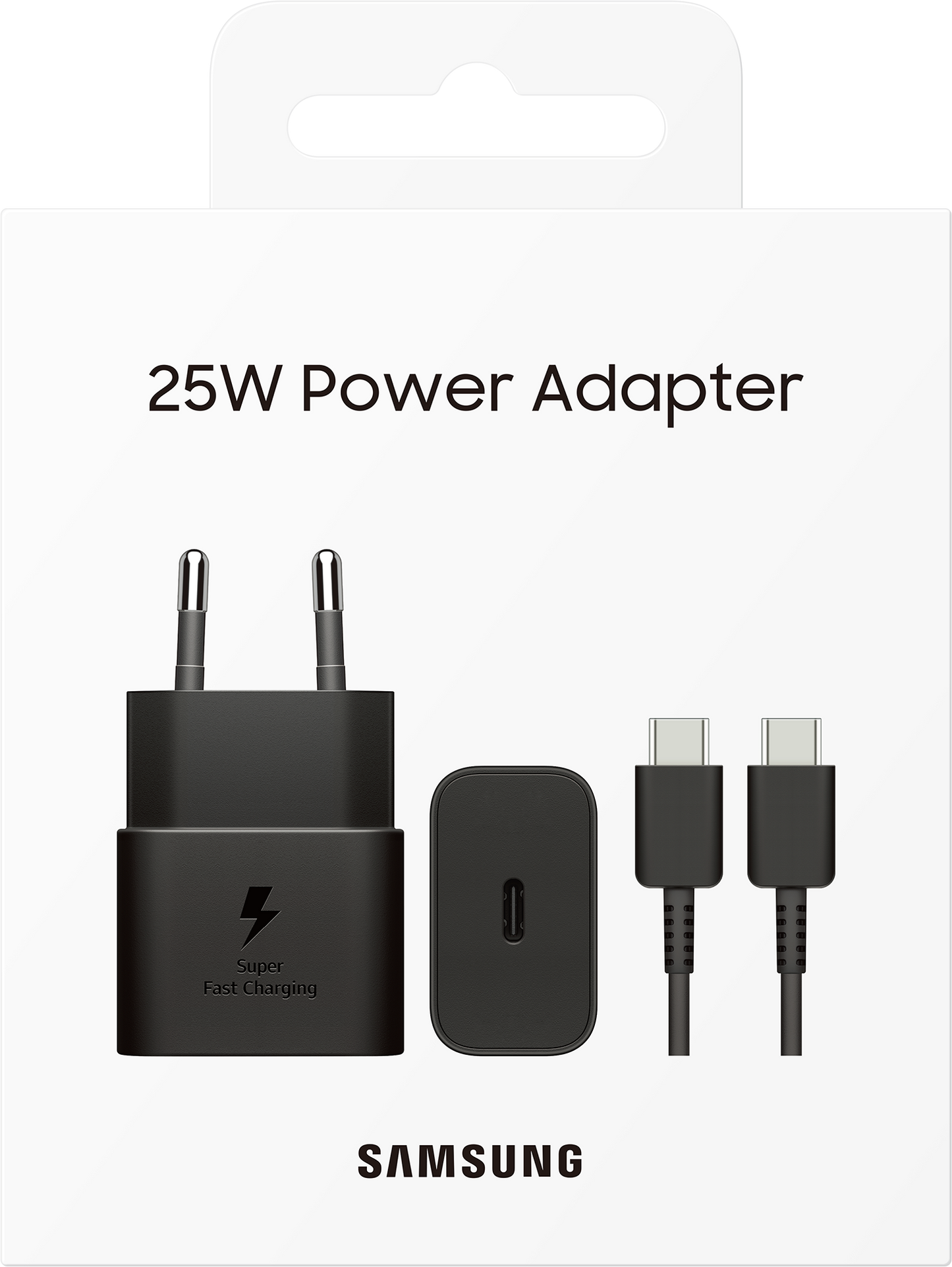 Incarcator Retea Cu Cablu USB-C Samsung, 25W, 3A, 1 x USB-C, Negru EP-T2510XBEGEU