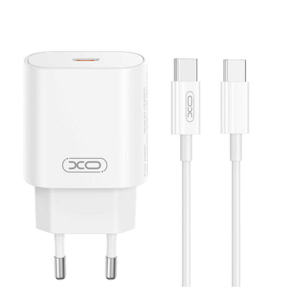 Incarcator Retea Cu Cablu USB-C XO Design CE25, 25W, 3A, 1 x USB-C, Alb