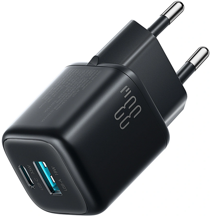 Incarcator Retea Cu Cablu USB-C Joyroom JR-TG7, 33W, 3A, 1 x USB-A - 1 x USB-C, Negru
