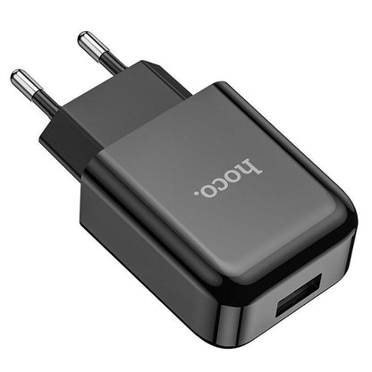 Incarcator Retea Cu Cablu USB-C HOCO N2, 10W, 2A, 1 x USB-A, Negru