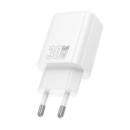 Incarcator Retea HOCO N63, 30W, 3A, 1 x USB-A - 1 x USB-C, Alb