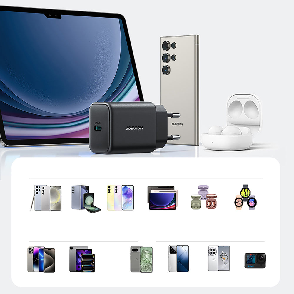 Incarcator Retea Cu Cablu USB-C Joyroom JR-TCF23, 25W, 3A, 1 x USB-C, Negru