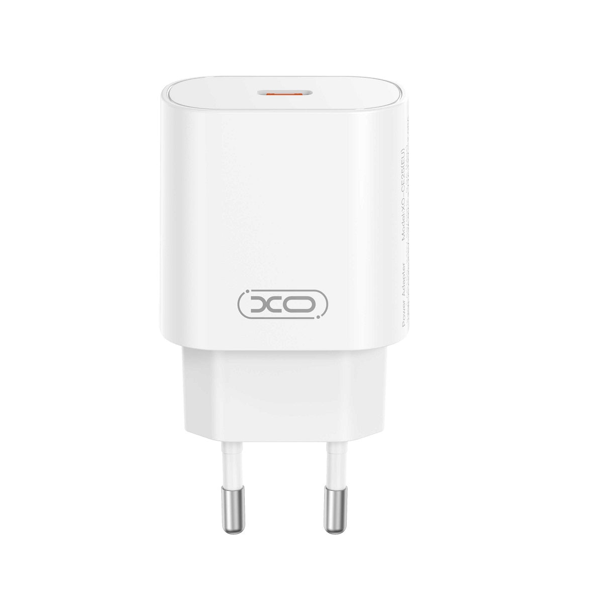 Incarcator Retea Cu Cablu USB-C XO Design CE25, 25W, 3A, 1 x USB-C, Alb