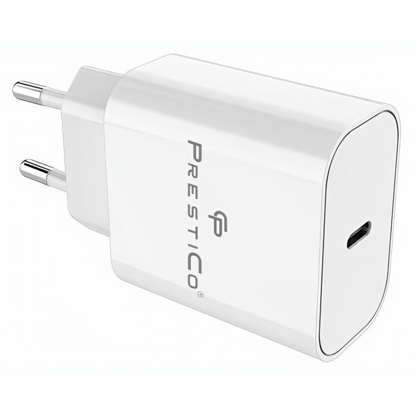 Incarcator Retea Cu Cablu USB-C Prestico F15S-C, 30W, 3A, 1 x USB-C, Alb