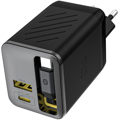 Incarcator Retea Cu Cablu USB-C Dudao A67EU, 67W, 3.35A, 1 x USB-A - 1 x USB-C, Negru