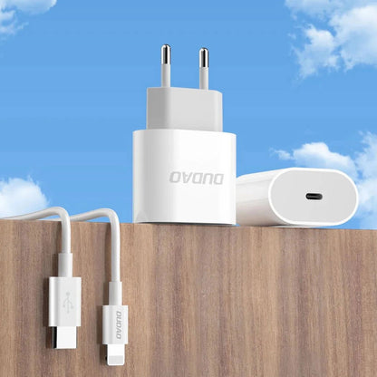 Incarcator Retea Cu Cablu USB-C Dudao A14EUC, 20W, 3A, 1 x USB-C, Negru