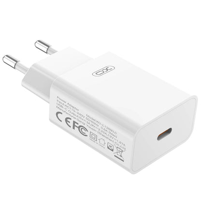 Incarcator Retea Cu Cablu Lightning XO Design L126, 20W, 3A, 1 x USB-C, Alb