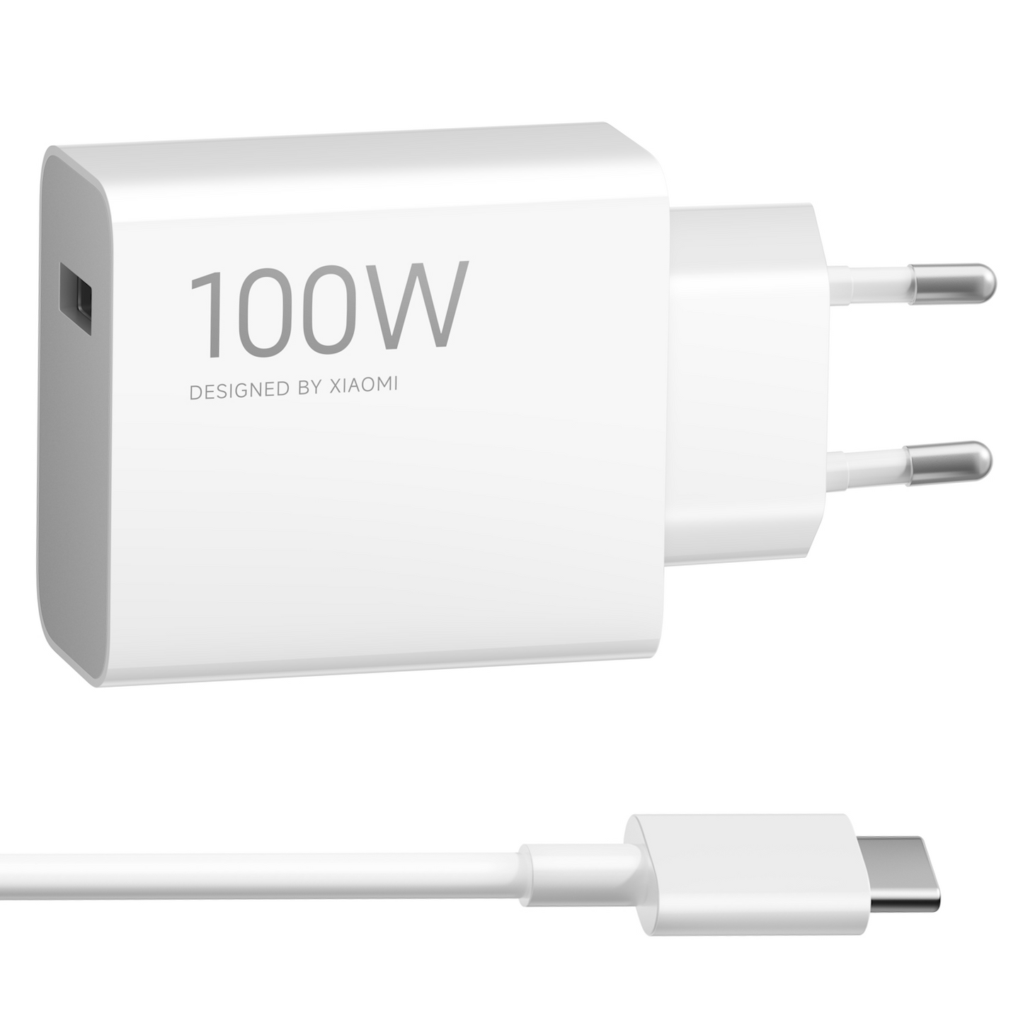 Incarcator Retea Cu Cablu USB-C Xiaomi MY-19-ER, 100W, 6.1A, 1 x USB-A, Alb BHR095VEU