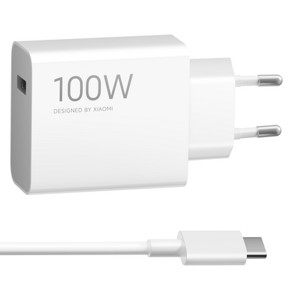 Incarcator Retea Cu Cablu USB-C Xiaomi MY-19-ER, 100W, 6.1A, 1 x USB-A, Alb BHR095VEU