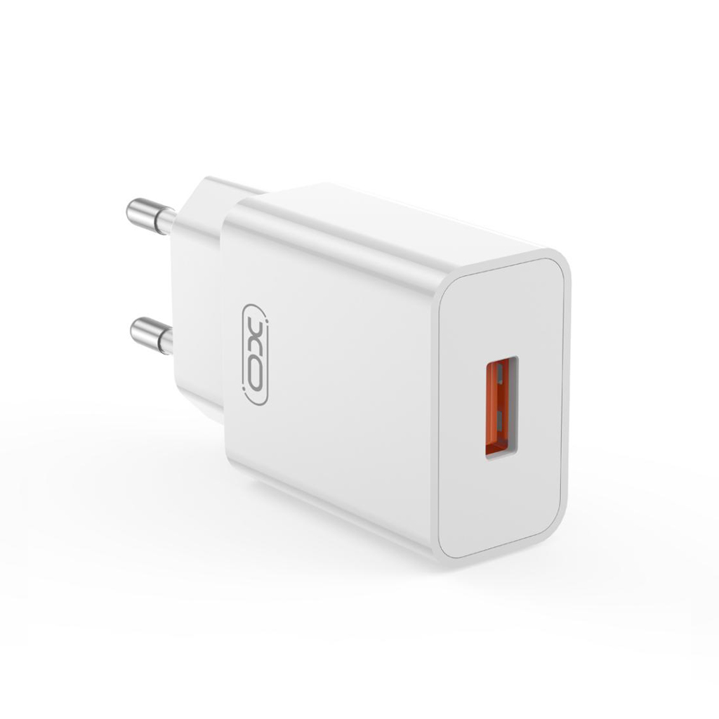 Incarcator Retea Cu Cablu microUSB XO Design L127, 18W, 3A, 1 x USB-A, Alb