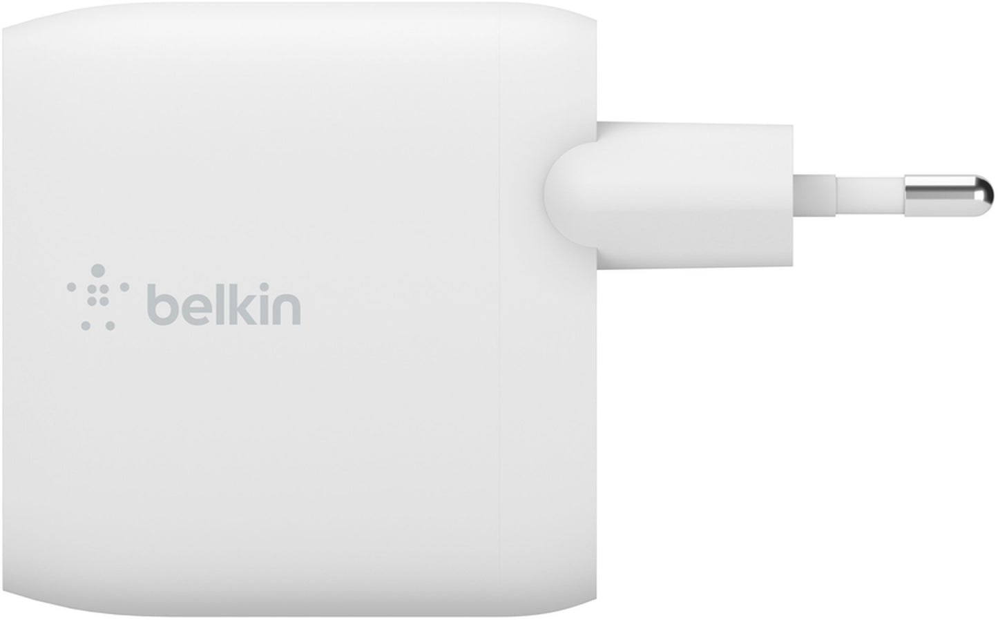 Incarcator Retea Cu Cablu USB-C Belkin BoostCharge Dual, 24W, 2.4A, 2 x USB-A, Alb WCE001vf1MWH