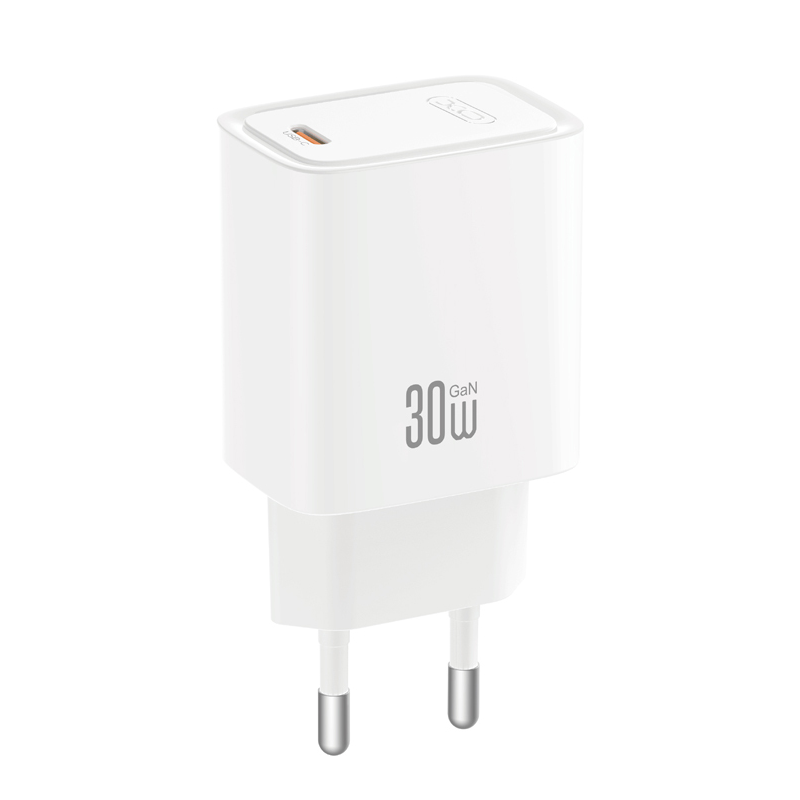 Incarcator Retea Cu Cablu USB-C XO Design CE53, 30W, 3A, 1 x USB-C, Alb