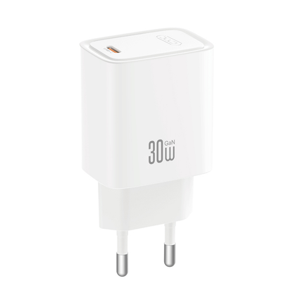 Incarcator Retea Cu Cablu USB-C XO Design CE53, 30W, 3A, 1 x USB-C, Alb