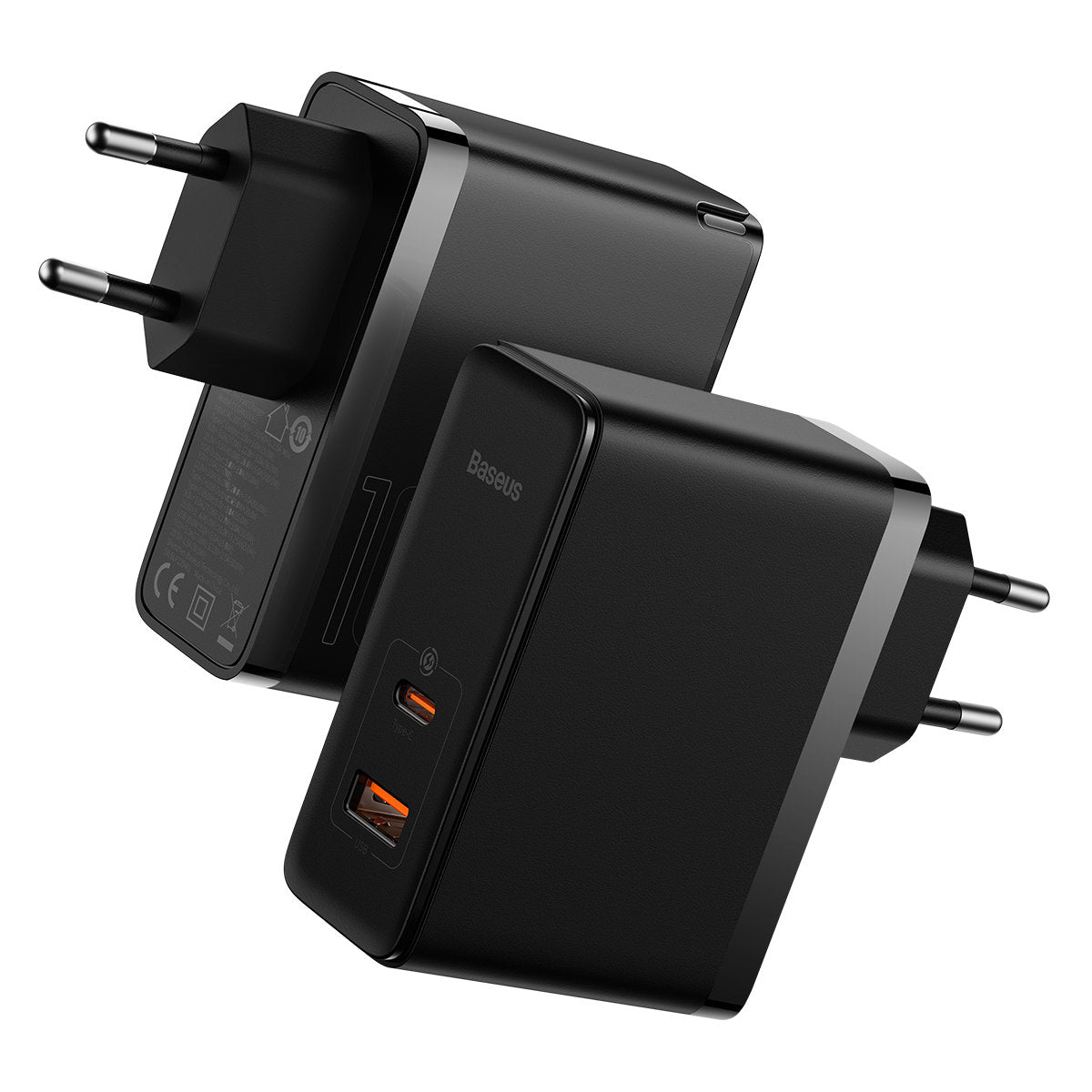 Incarcator Retea Cu Cablu USB-C Baseus GaN5 Pro, 100W, 3A, 1 x USB-A - 1 x USB-C, Negru CCGP090201