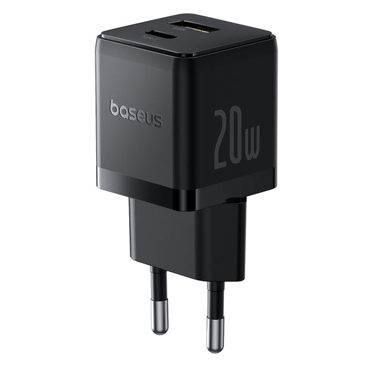 Incarcator Retea Cu Cablu USB-C Baseus Palm, 20W, 3A, 1 x USB-A - 1 x USB-C, Negru P10111608113-01