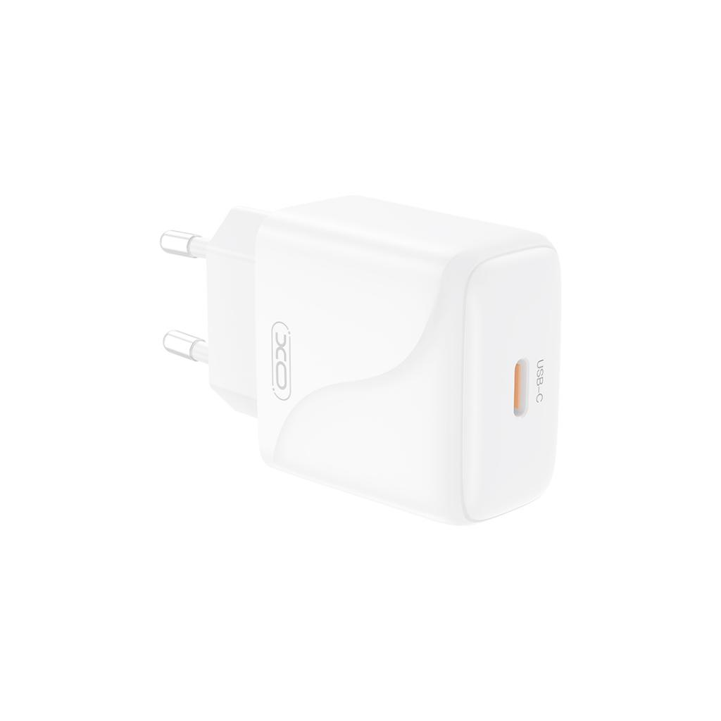 Incarcator Retea Cu Cablu USB-C XO Design L141, 20W, 3A, 1 x USB-C, Alb