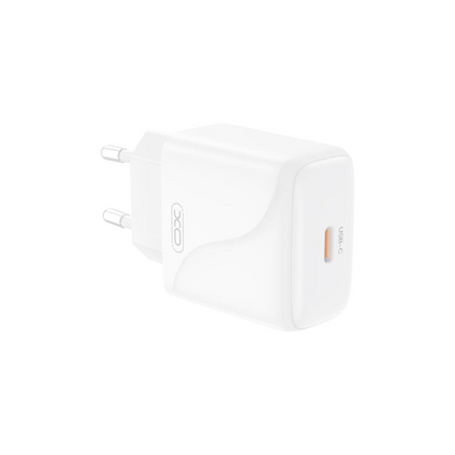 Incarcator Retea Cu Cablu USB-C XO Design L141, 20W, 3A, 1 x USB-C, Alb