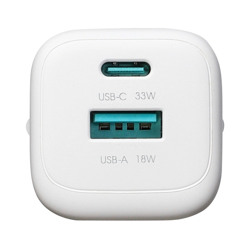 Incarcator Retea Cu Cablu Lightning Joyroom JR-TG7, 33W, 3A, 1 x USB-A - 1 x USB-C, Alb