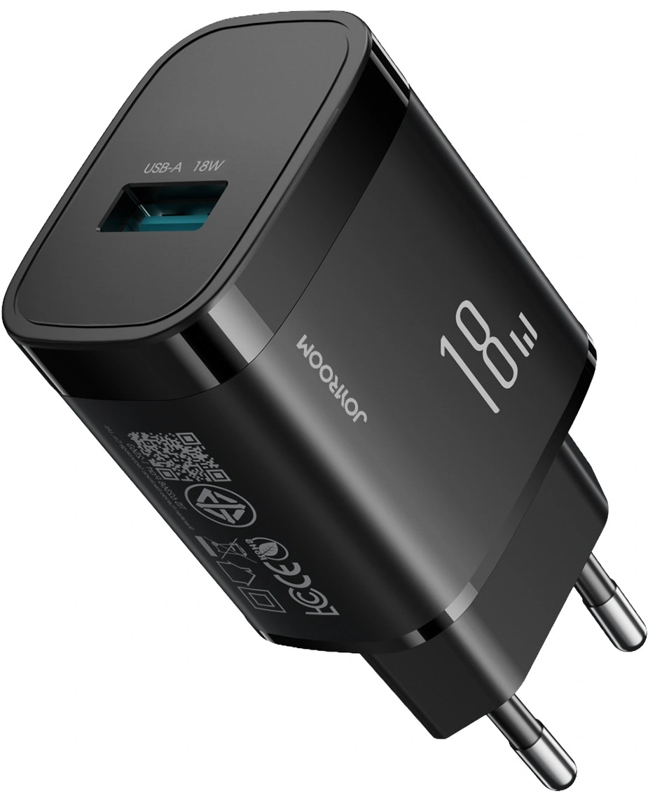 Incarcator Retea Cu Cablu USB-C Joyroom JR-TF4, 18W, 3A, 1 x USB-A, Negru
