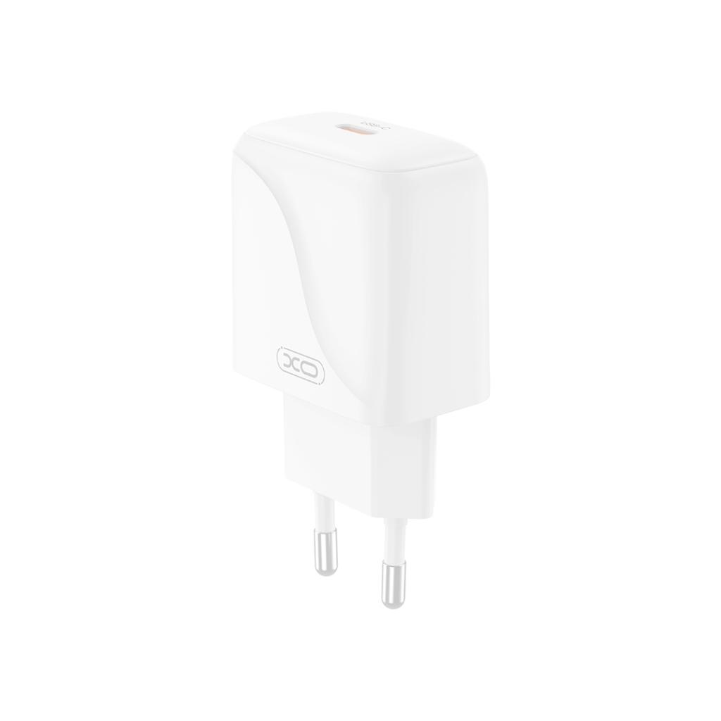 Incarcator Retea Cu Cablu USB-C XO Design L141, 20W, 3A, 1 x USB-C, Alb