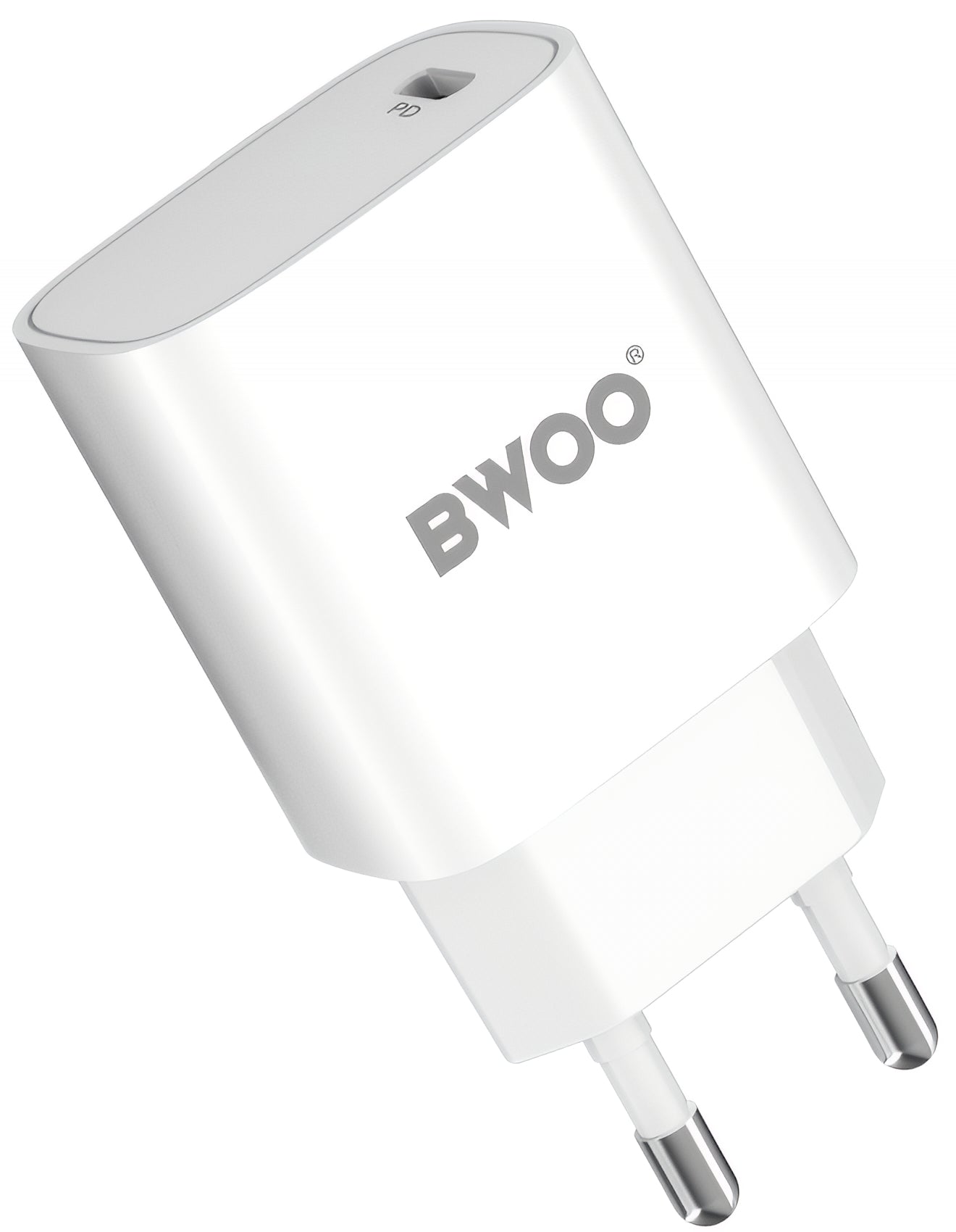 Incarcator Retea Cu Cablu USB-C BWOO CDA159, 20W, 3A, 1 x USB-C, Alb