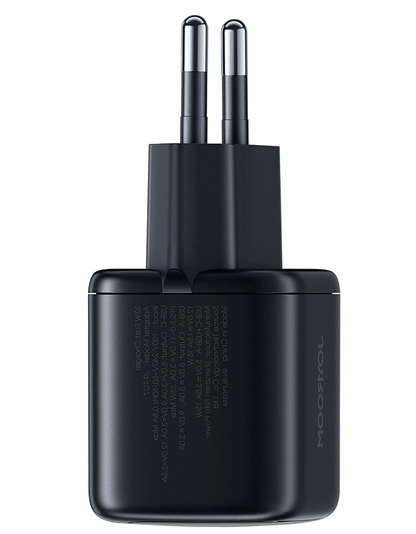 Incarcator Retea Cu Cablu Lightning Joyroom JR-TG7, 33W, 3A, 1 x USB-A - 1 x USB-C, Negru