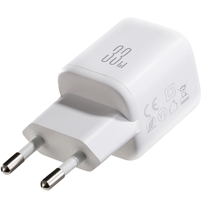 Incarcator Retea Cu Cablu USB-C Joyroom JR-TG7, 33W, 3A, 1 x USB-A - 1 x USB-C, Alb