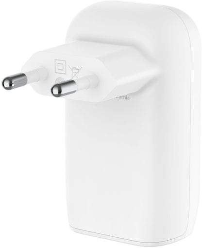 Incarcator Retea Cu Cablu USB-C Belkin BoostCharge, 67W, 3A, 3 x USB-C, Alb WCC002vf2MWH-B6