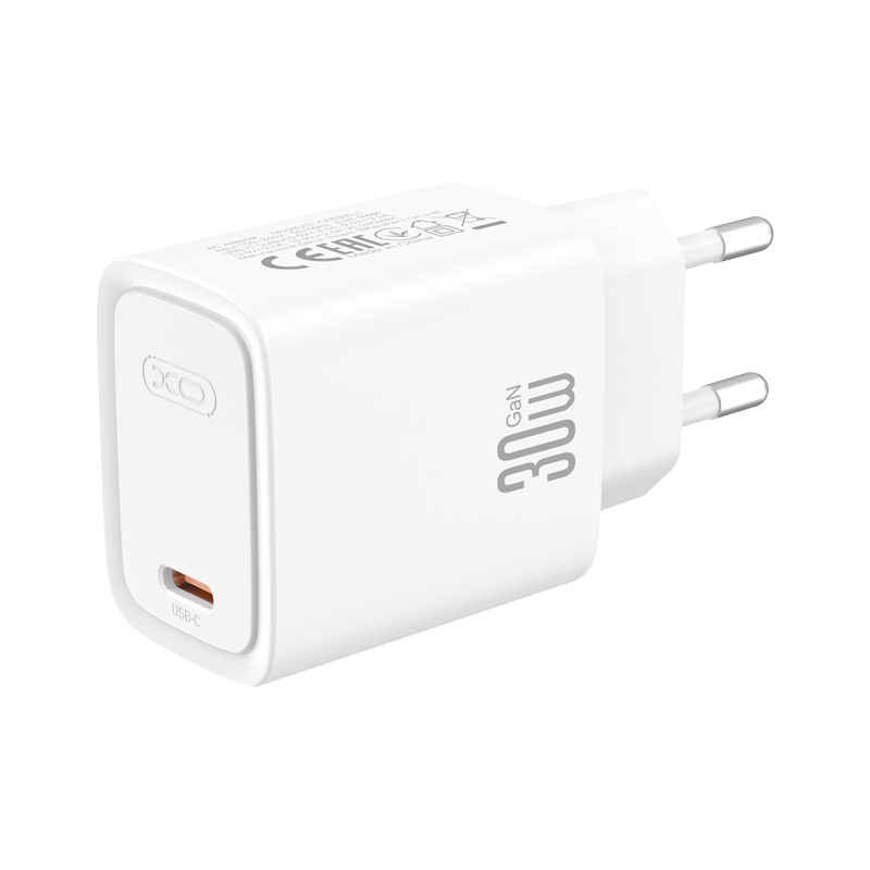 Incarcator Retea Cu Cablu USB-C XO Design CE53, 30W, 3A, 1 x USB-C, Alb