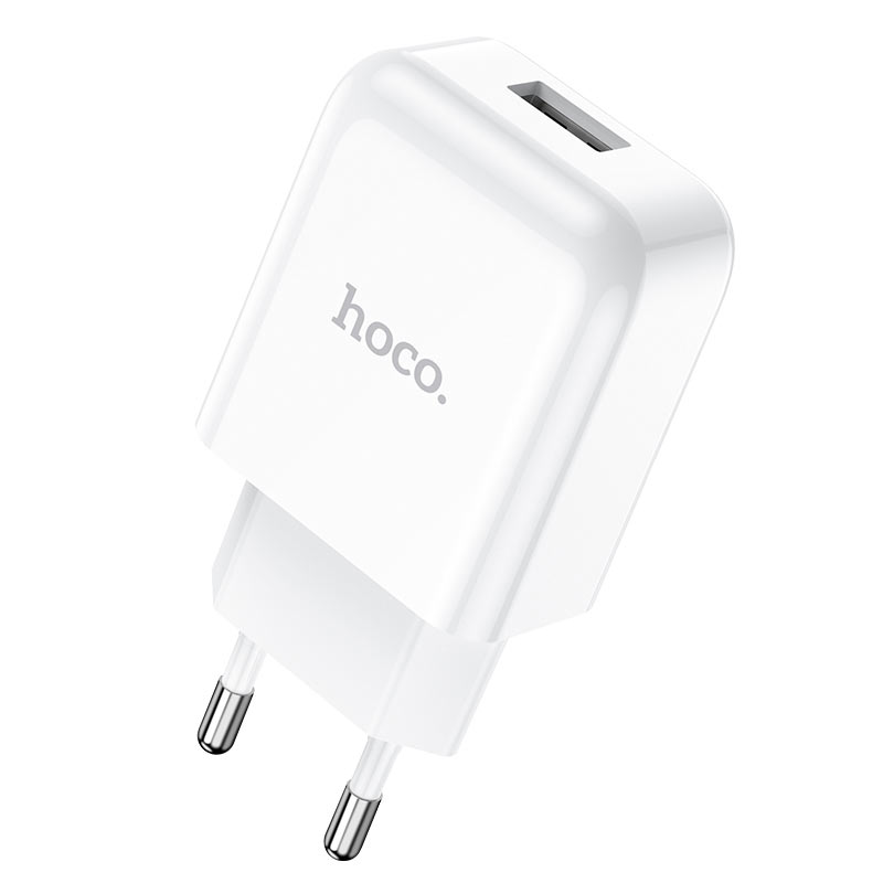Incarcator Retea cu Cablu Lightning HOCO N2, 10W, 2A, 1 x USB-A, Alb