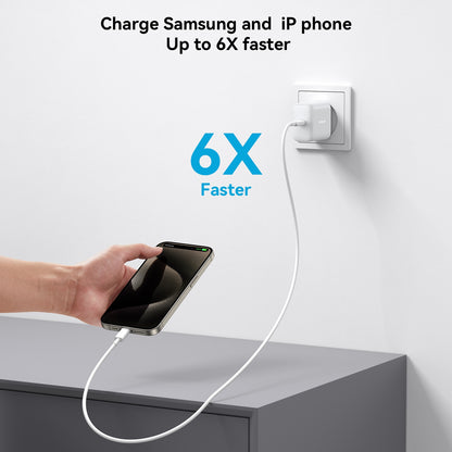 Incarcator Retea Cu Cablu USB-C Joyroom JR-TCF24, 30W, 3A, 1 x USB-C, Alb