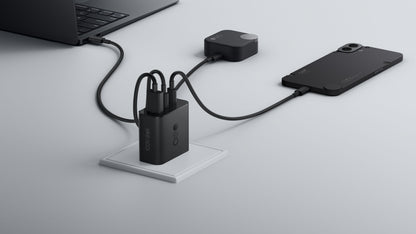 Incarcator Retea Cu Cablu USB-C CMF by Nothing C349, 100W, 5A, 1 x USB-A - 2 x USB-C, Gri A10800016