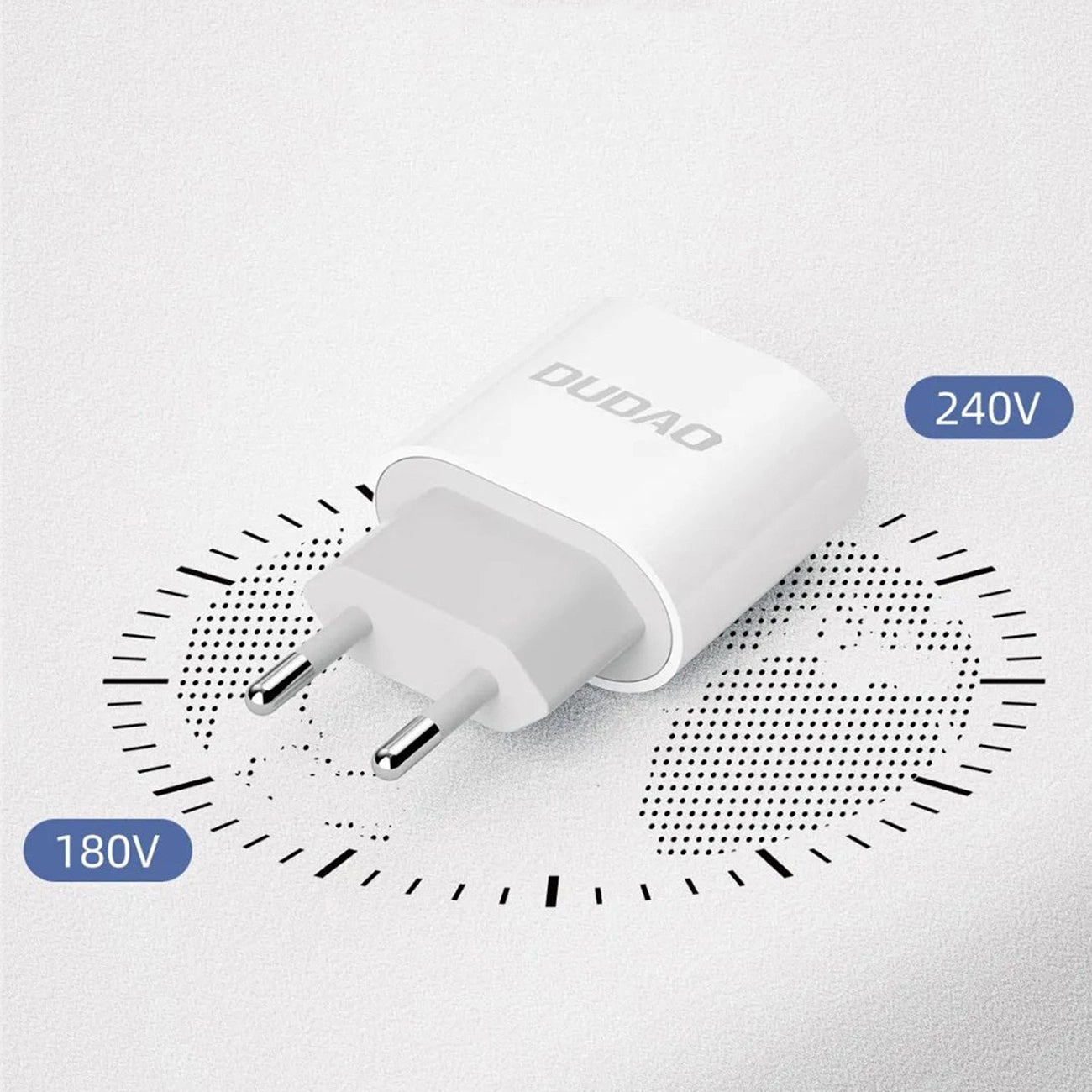 Incarcator Retea Cu Cablu USB-C Dudao A14EUC, 20W, 3A, 1 x USB-C, Negru
