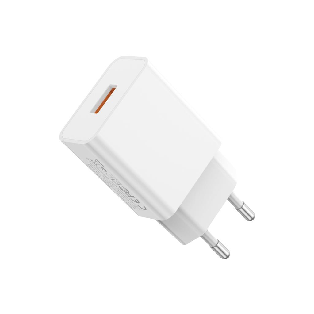 Incarcator Retea Cu Cablu microUSB XO Design L127, 18W, 3A, 1 x USB-A, Alb