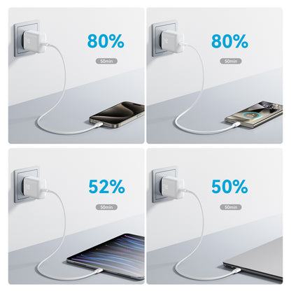 Incarcator Retea Cu Cablu USB-C Joyroom JR-TCF24, 30W, 3A, 1 x USB-C, Alb