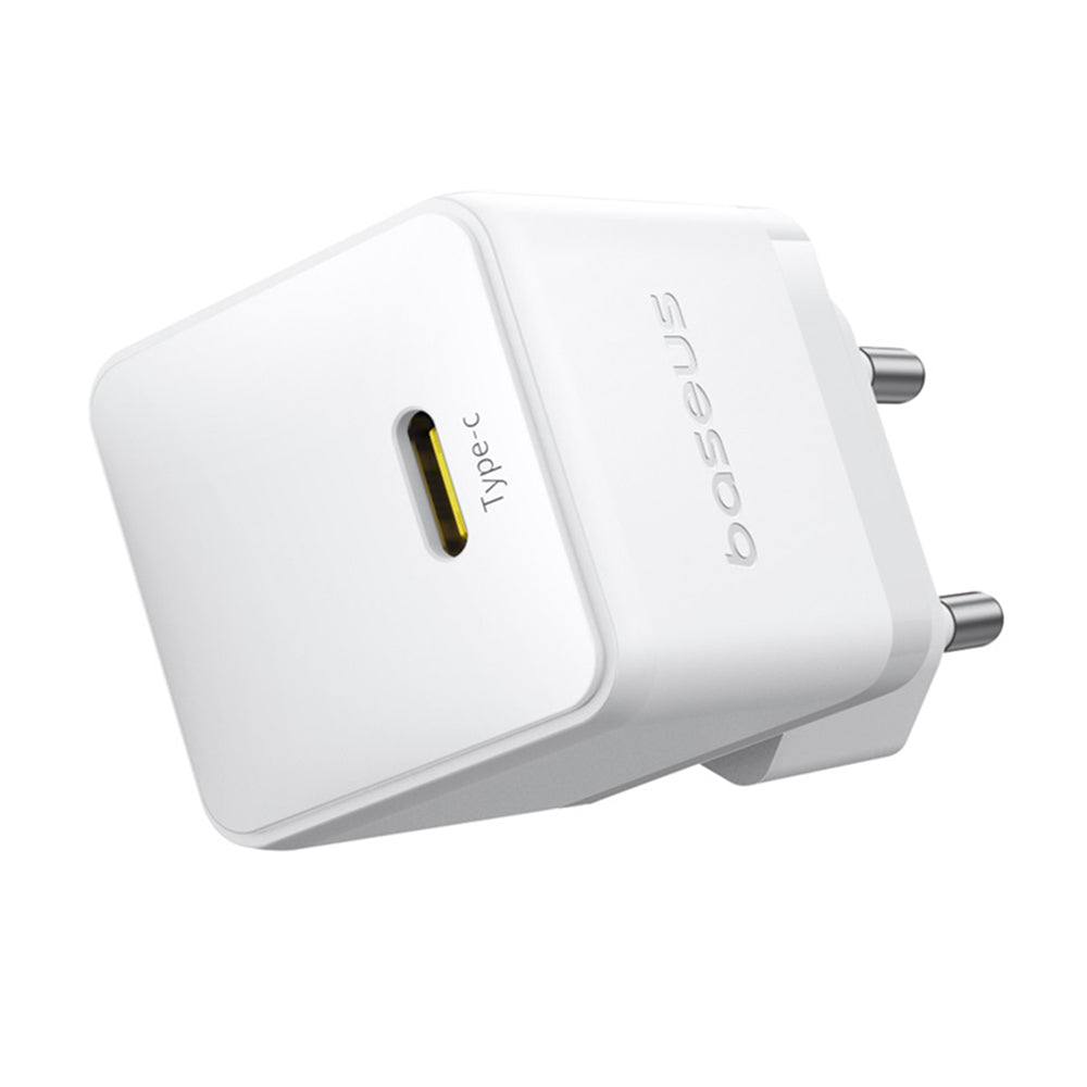 Incarcator Retea Cu Cablu USB-C Baseus Palm, 20W, 3A, 1 x USB-C, Alb P10111602213-01