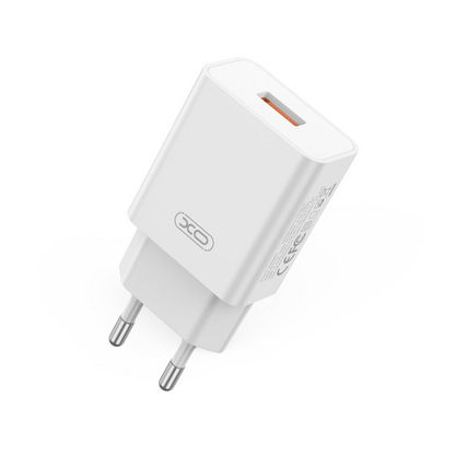 Incarcator Retea Cu Cablu microUSB XO Design L127, 18W, 3A, 1 x USB-A, Alb
